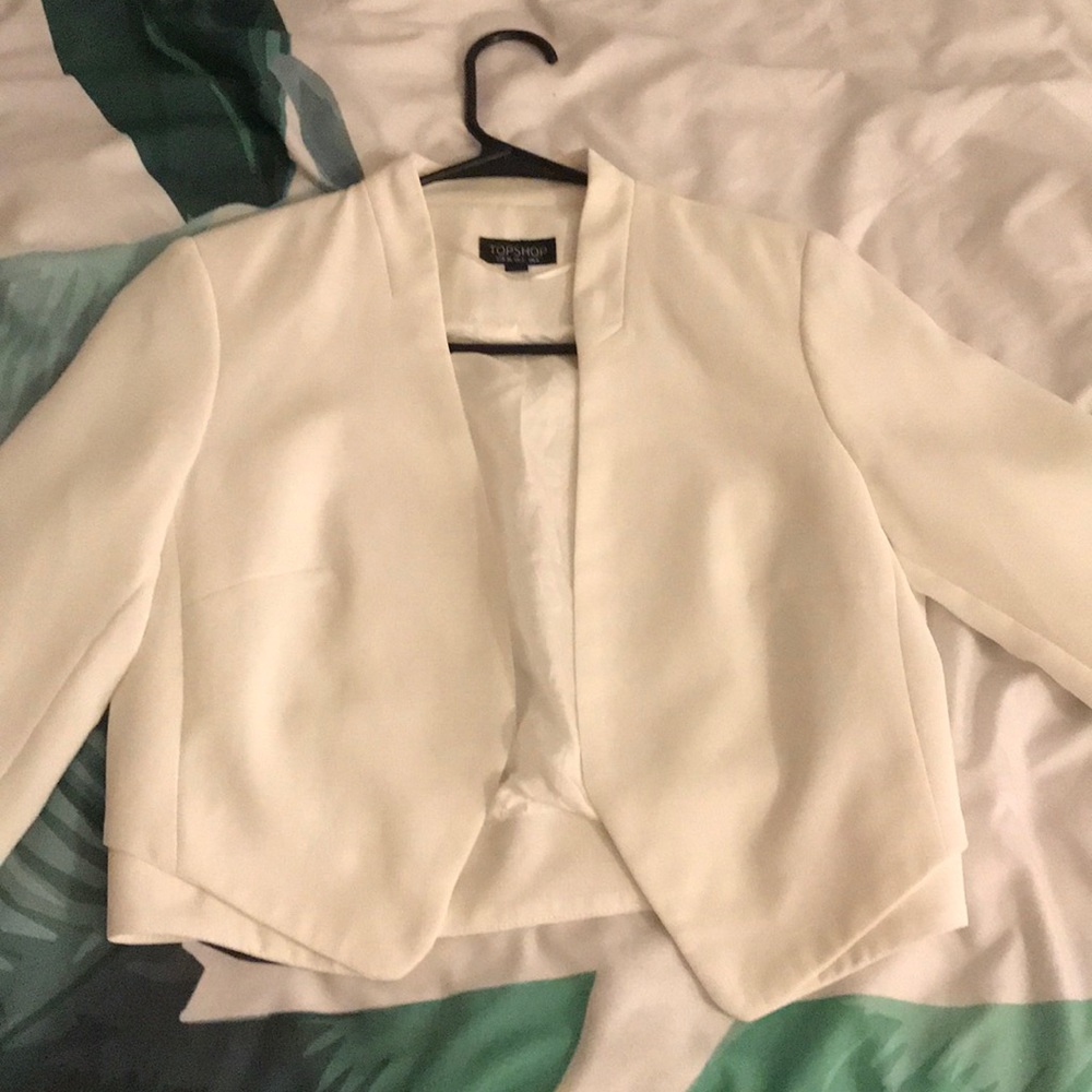 White topshop blazer